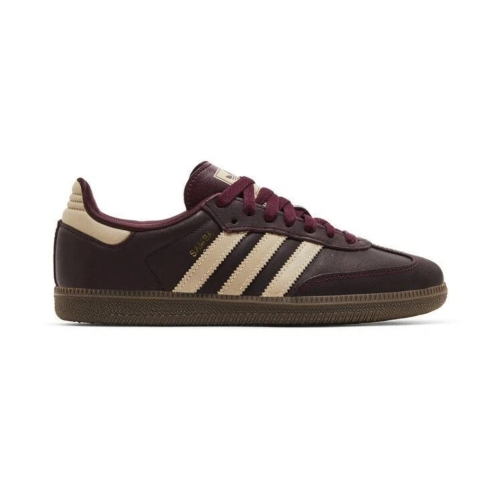 NWT Adidas Samba OG, Womens, Maroon Crystal Sand